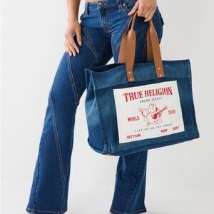 True Religion oversized tote NWT
